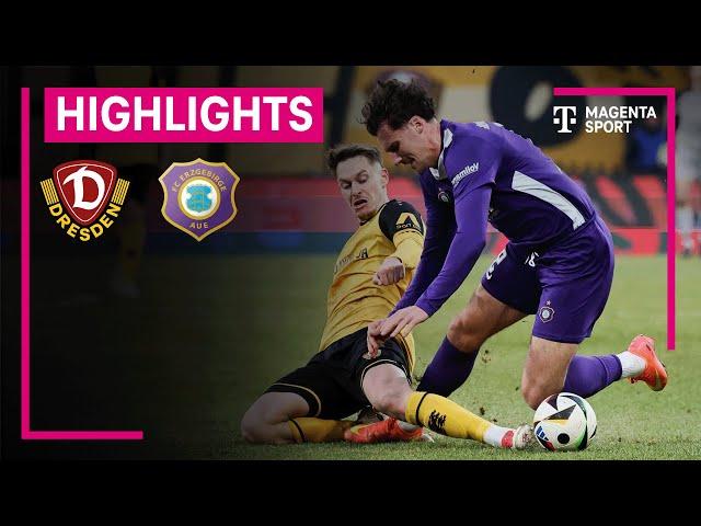 Dynamo Dresden - FC Erzgebirge Aue | Highlights 3. Liga | MAGENTA SPORT