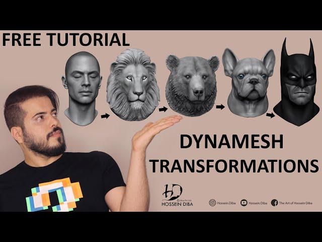 Dynamesh Transformations | Turning different shapes into each other | Free Tutorial