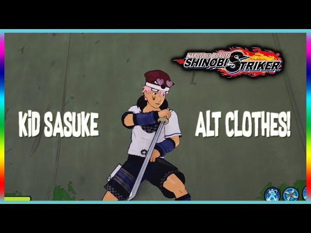 New Alternate Kid Sasuke Clothes For CAC Gameplay Naruto To Boruto: Shinobi Strikers