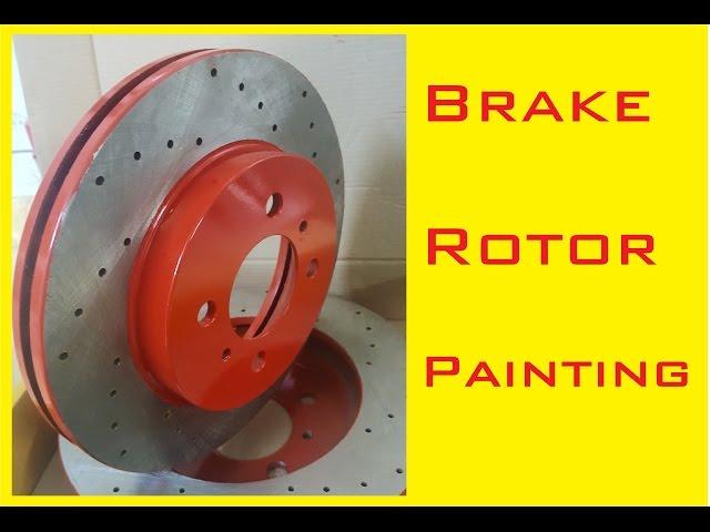 Brake rotor painting