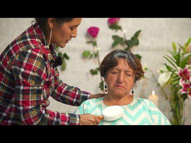 Masaje ASMR y limpia energética de Doña Esperanza con sonidos y susurros ASMR relajantes para dormir