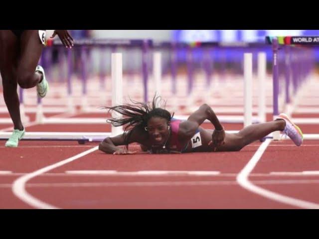 Nia Ali crashes out of 100m hurdles in heats