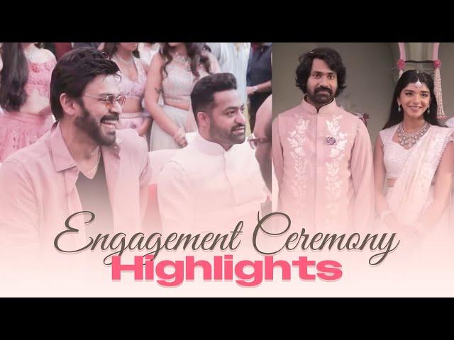 Narne Nithin Engagement Function Highlights | NTR, Venkatesh, Kalyan Ram | Gulte.com