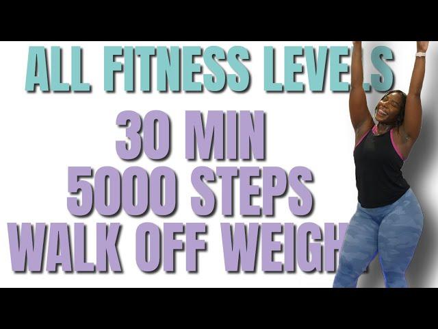 WALK OFF THE WEIGHT RIGHT NOW! 5000 STEPS IN 30 MINS! INDOOR WALKING WORKOUT!