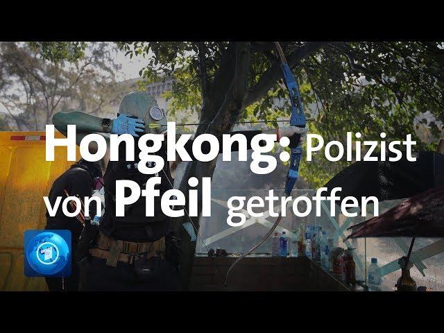 Proteste in Hongkong: Brandbomben und Bogenschützen