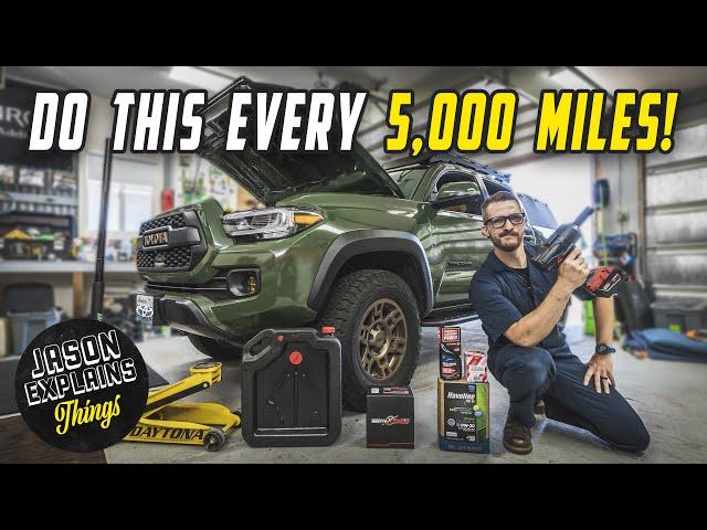 Toyota Tacoma 5K Mile Maintenance COMPLETE GUIDE (Oil Change, Tire Rotation & More)