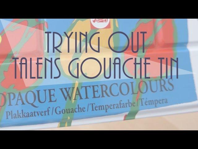 ROYAL TALENS GOUACHE/OPAQUE WATERCOLOURS TIN REVIEW