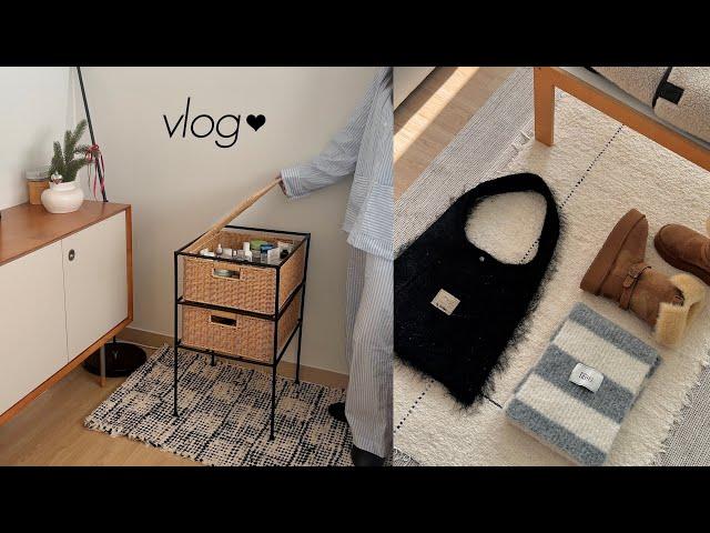 Vlog : making furniture, winter haul️ - new ugg boots, coat, muffler, bag