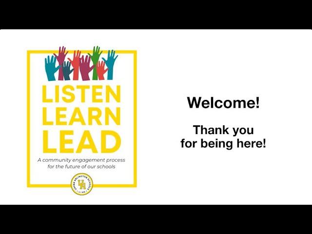 Listen Learn Lead Community Engagement Session on Strategic Planning