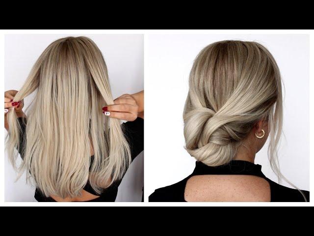   EASY UPDO for SHORT TO MEDIUM HAIR  How to: Easy Updo TUTORIAL by Another Braid