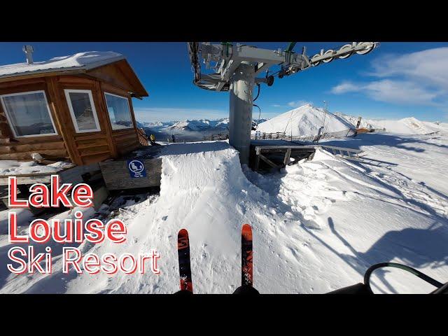 My First Run at Lake Louise Ski Resort 4K