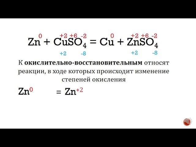 8 класс Окислительно восстановительные реакции