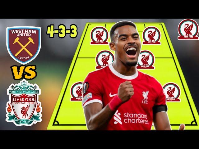 MATCHWEEK 35  West Ham VS Liverpool | Liverpool Predicted Lineup, Substitutes & Injured Players