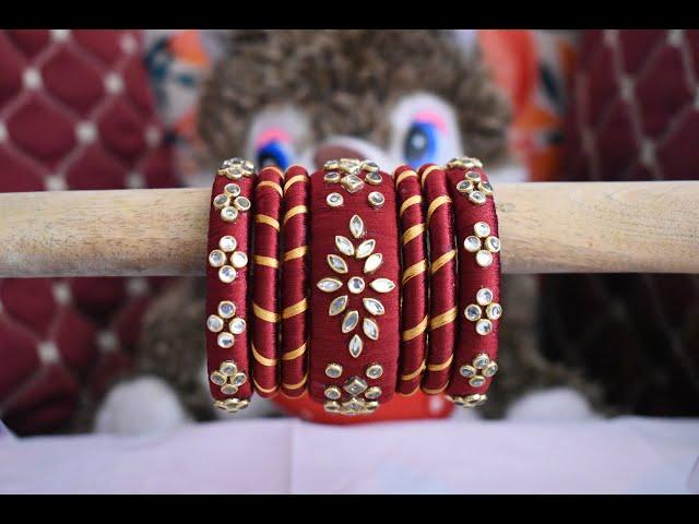 how to make silk thread bangles | silk thread bangles making | silk thread bangles