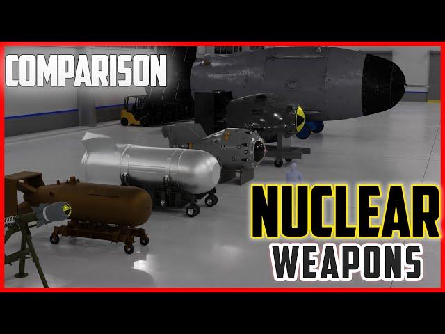 Nuclear Weapons SIZE Comparison 3D