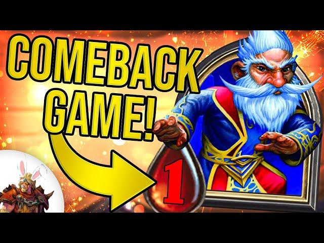 COMEBACK From 1 Health! | Hearthstone Battlegrounds