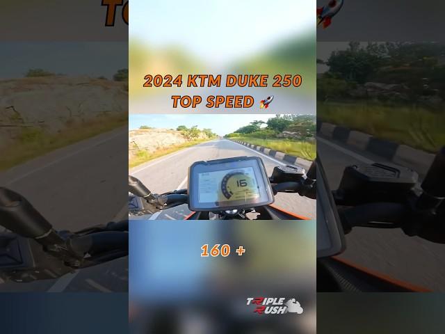 2024 KTM Duke can achieve 160+ speed. #KTM #ktmduke #ktmduke250 #duke250 #topspeed