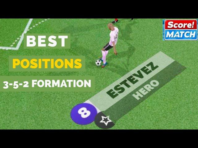 SCORE! MATCH “ HERO “ BEST POSITIONS FOR 3-5-2 FORMATION