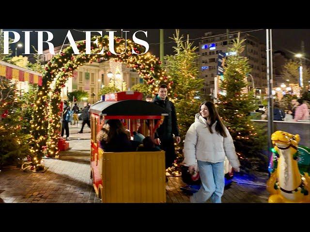 Windy Piraeus Christmas Walk