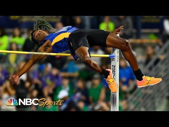 Harrison's clutch jump upsets Olympic champion in London high jump | NBC Sports