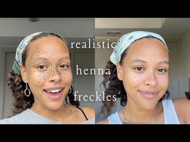 The key to realistic henna freckles ft. Mihenna