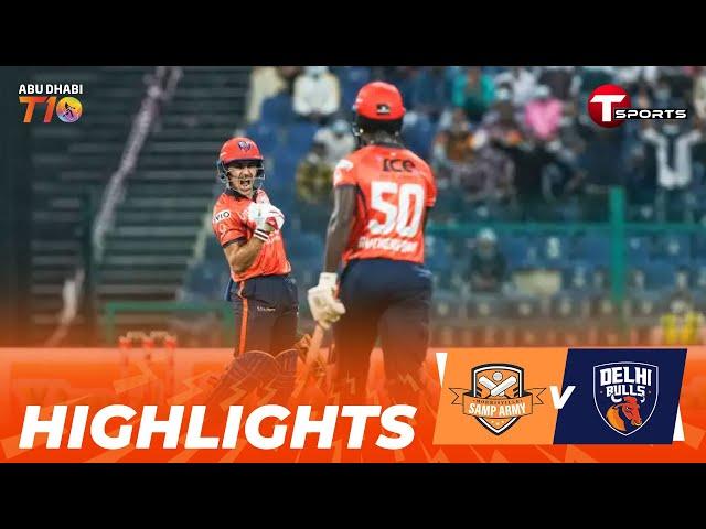 Highlights | Delhi Bulls vs Morrisville Samp Army | Abu Dhabi T10  2022 | T Sports