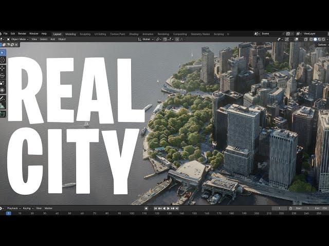 Create Popular Cities In Blender Easily!