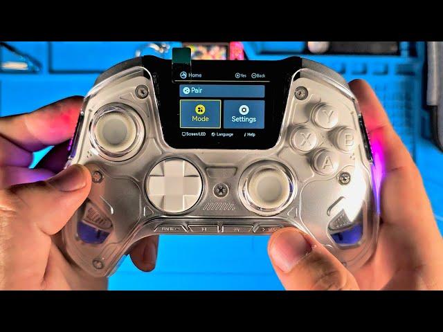 An Elite Controller With A Screen - Manba One Interactive Screen Wireless Gaming Controller