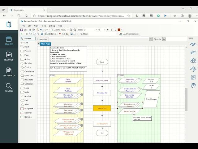 Blue Prism Documaster Integration Demo