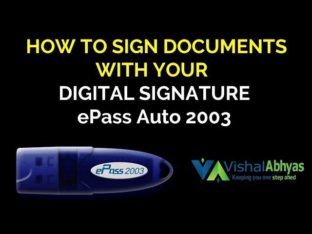 How to use digital signature for signing documents