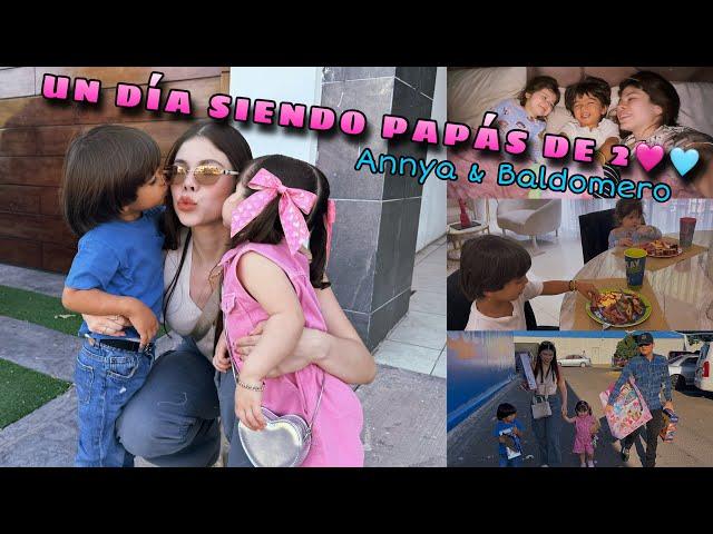 UN DÍA SIENDO PAPÁS DE 2, con Annya y Baldomero | VLOG