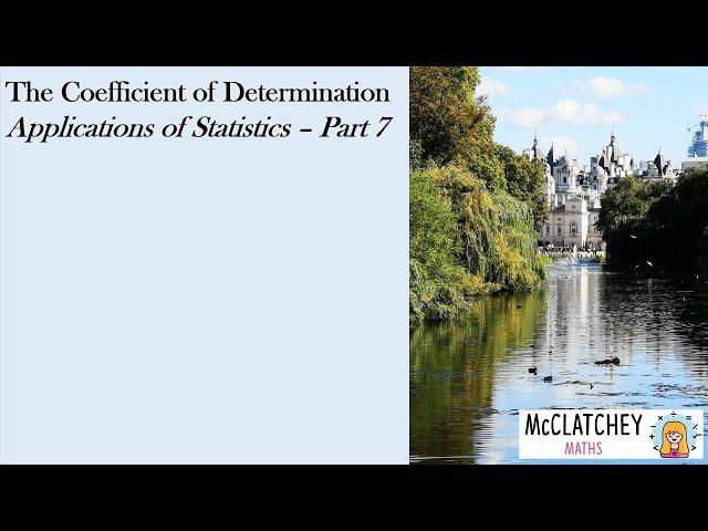 How to calculate and interpret the coefficient of determination