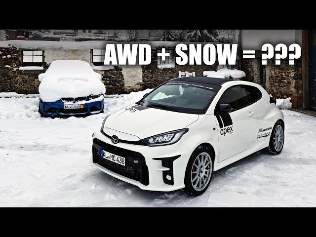 Toyota GR Yaris Winter Driving Fun Around the Nürburgring!