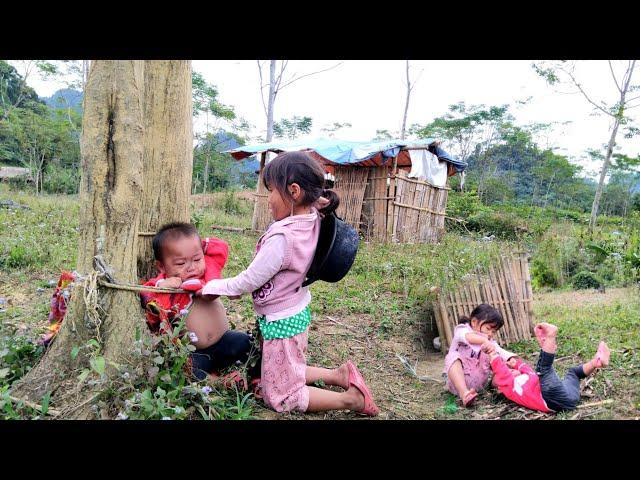 The orphan tied her sister to the corner of a tree and executed her