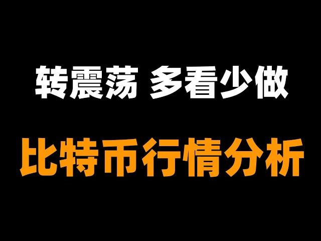 小心比特幣複雜震蕩高低點的來回破位，不要追漲殺跌，註意風險。比特币行情分析。