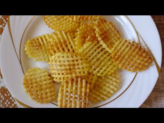 Новогодние рецепты 2024  Как готовить картофельные чипсы в дома How to make  Potato Chips