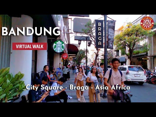 Bandung, West Java, Indonesia | City Square - Braga City Walk | Walking Tour