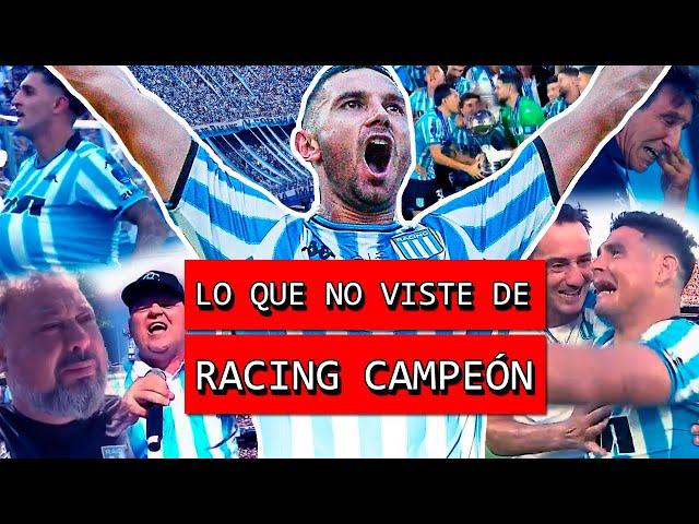 Lo que NO se vió de RACING CAMPEÓN de la SUDAMERICANA | Festejos emotivos, hinchas, goles y Costas