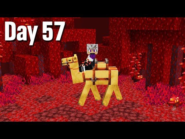 I Survived 100 Days on a Camel in Minecraft...