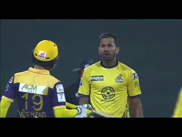 Wahab Riaz Fights With Ahmed Shehzad in PSL 2016