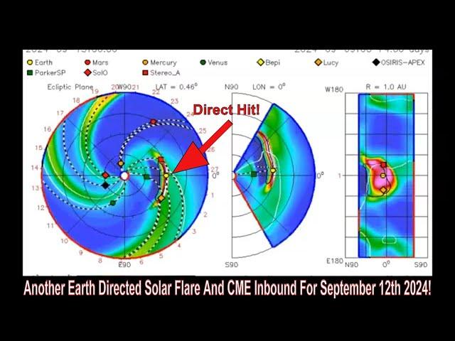 Another Earth Directed Solar Flare And CME Inbound For September 12th 2024!