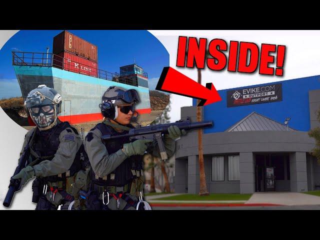 Container Ship INSIDE an Indoor arena | New Indoor Airsoft Field in Las Vegas!