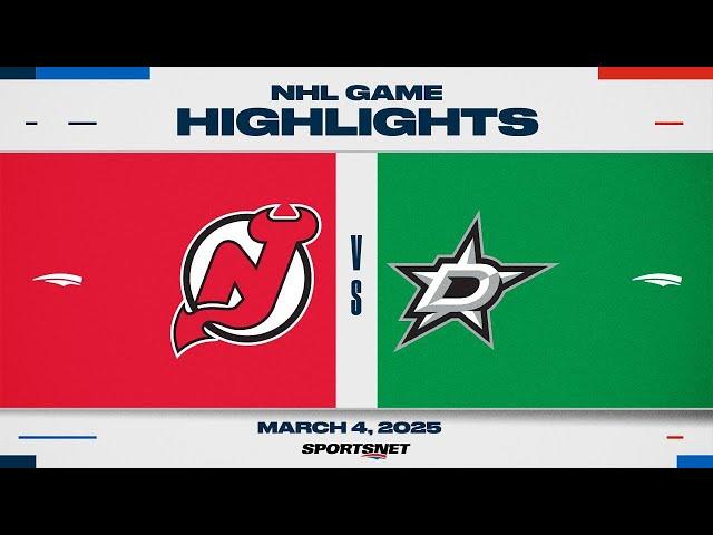 NHL Highlights | Devils vs. Stars - March 4th, 2025