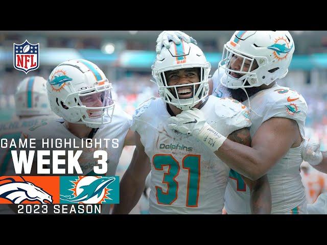 Denver Broncos vs. Miami Dolphins Game Highlights | NFL 2023 Week 3