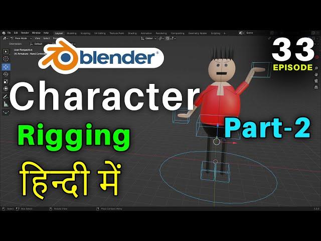 Blender Full Tutorial - Episode 33 - Character Animation, Rigging, Making Funny MJO Character