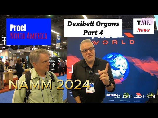 Proel North America at NAMM 2024 with The Myles Revolution (Dexibell Church Organs - Part 4 of 12)