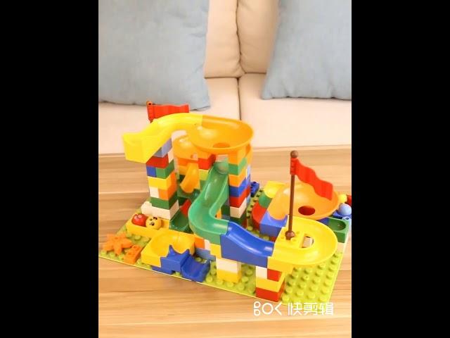 Ball slide building blocks