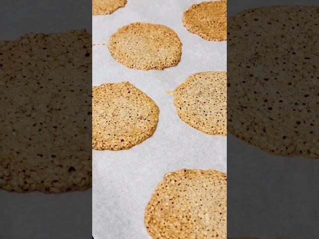 Only 4 Ingredients Sesame Seed Crackers | Super Thin and Crispy, Sesame snap #easyrecipe #viral