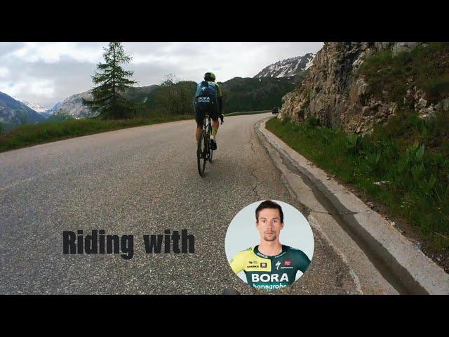 Riding with Primož Roglič five days before the Tour de France in Tignes.