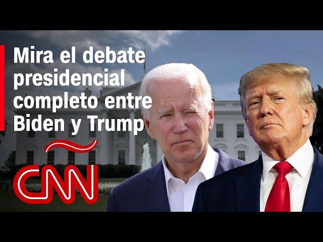 Debate presidencial completo entre Joe Biden y Donald Trump | Elecciones EE.UU. 2024